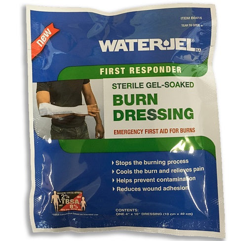 WATER GEL BURN DRESSING 4" X 16" ( 10CM X 40CM ) USA