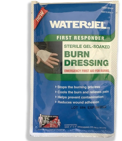 WATER GEL BURN DRESSING 4" X 4" ( 10CM X 10CM ) USA