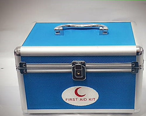 FIRST AID BOX ALUMINIUM BLUE SMALL CHINA
