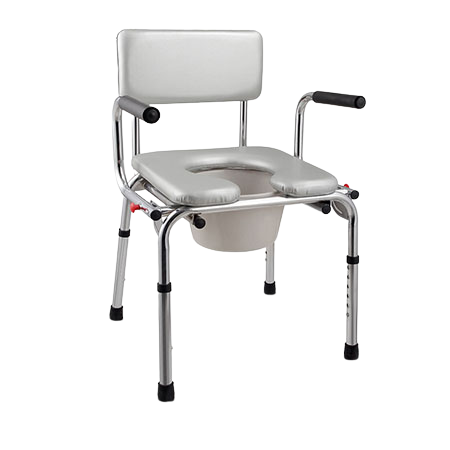 Chromic Deluxe -Flip Down Armrest Commode Chair