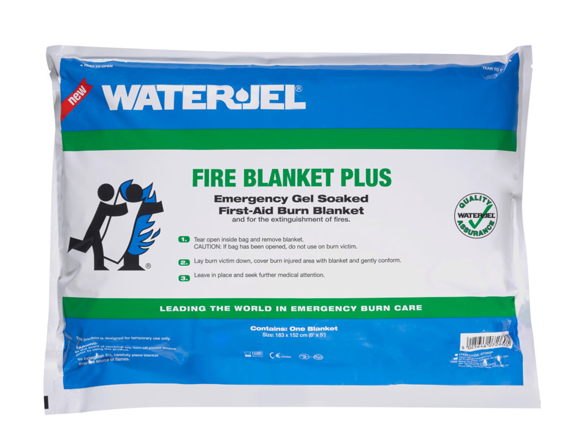 WATER GEL FIRE BLANKET PLUS POUCH 5" X 6 " ( 183 X 152CM ) USA