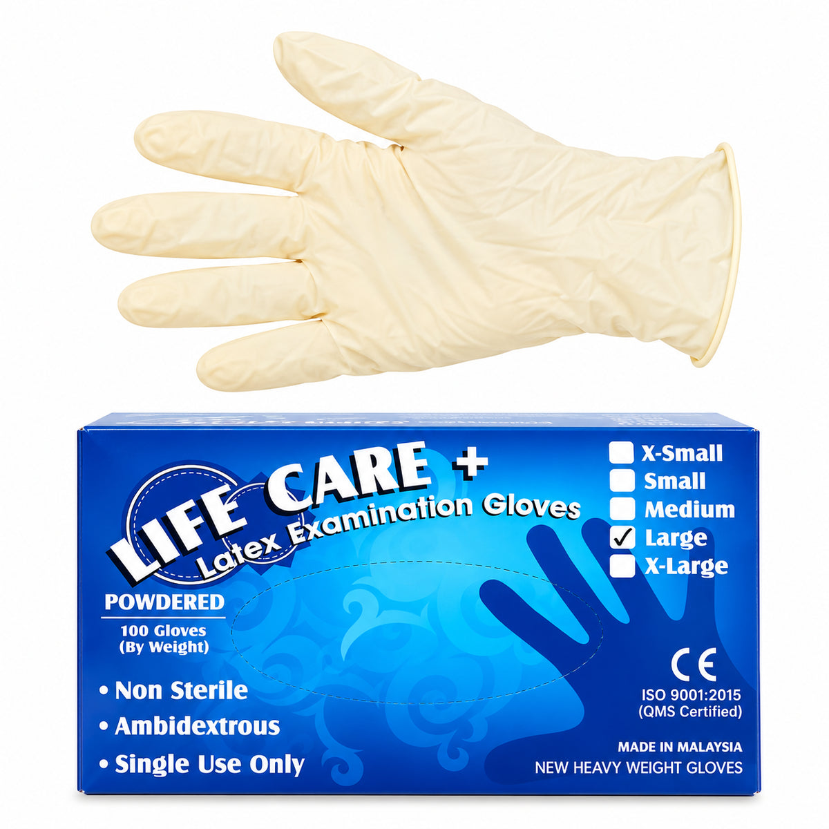 Powdered Latex Gloves (50 Pairs)