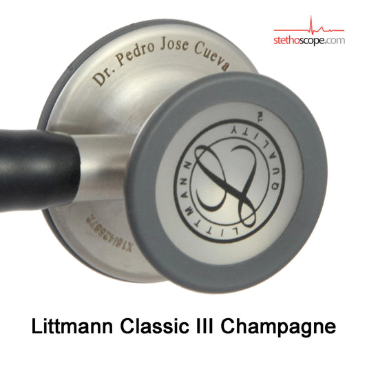 Champagne Black, 5861,Littmann Classic III Stethoscope