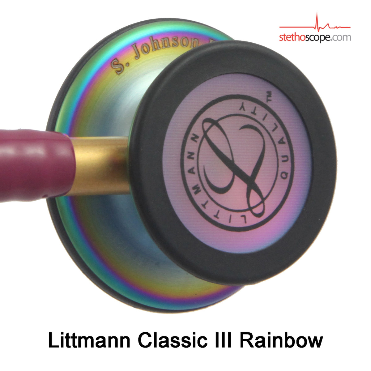 Rainbow Black, 5870, Littmann Classic III Stethoscope
