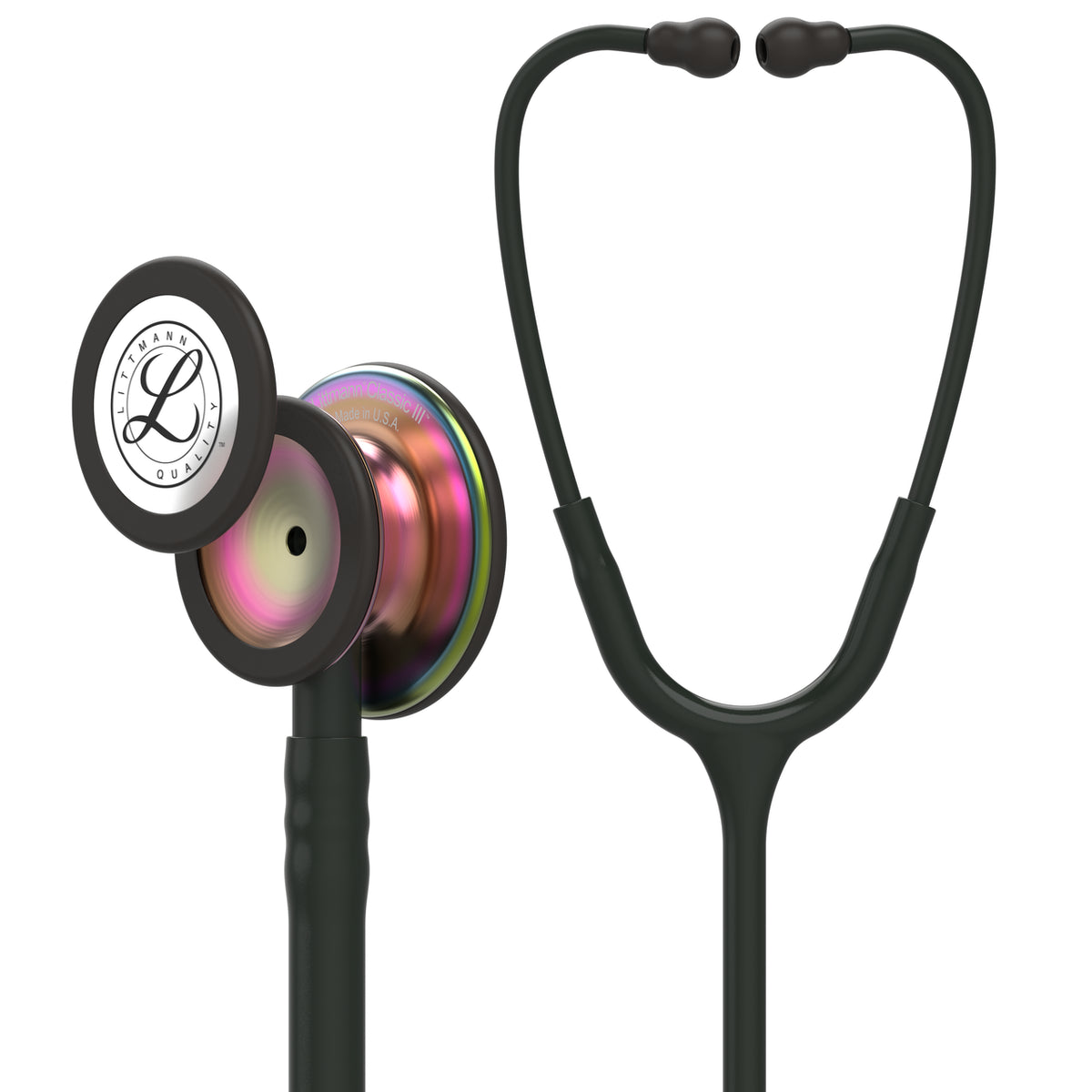 Rainbow Black, 5870, Littmann Classic III Stethoscope