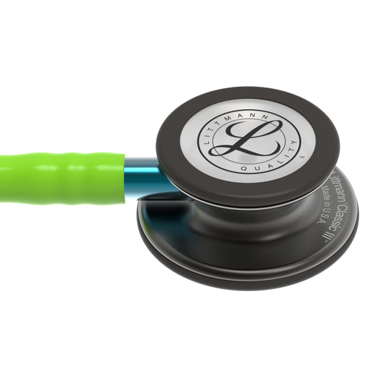 Smoke Lime Blue, 5875, Littmann Classic III Stethoscope