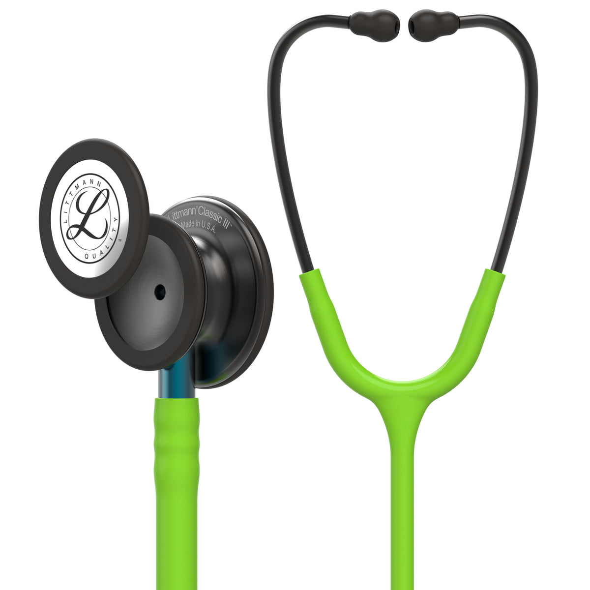 Smoke Lime Blue, 5875, Littmann Classic III Stethoscope