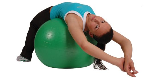 MAMBO MAX AB GYM BALL - 65 CM - GREEN - FASTER BLASTER PUMP