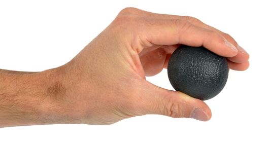 MANUS SQUEEZE BALL - 50MM - EXTRA FIRM BLACK