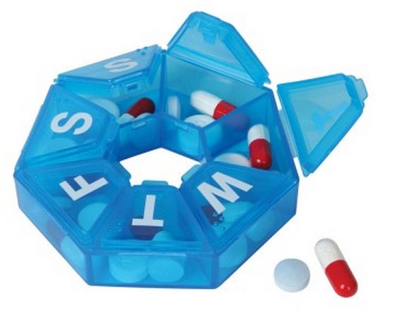 WEEKLY PILL REMINDER - ROUND