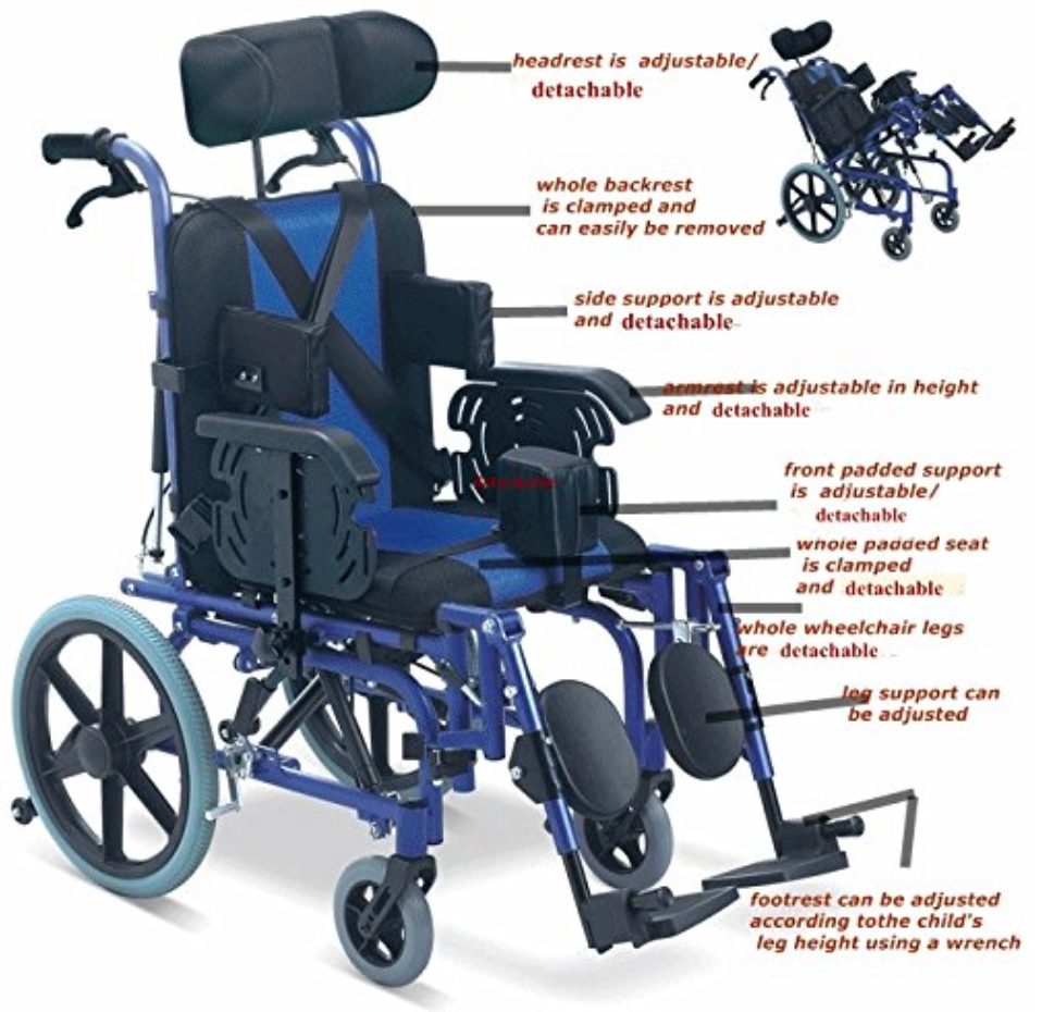 Wheelchair 958LC-36"/38"/44"/46" - Entra C.P Series
