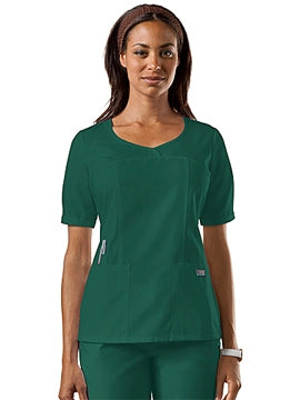 O.T DRESS GREEN ROUND NECK FEMALE MEDIUM