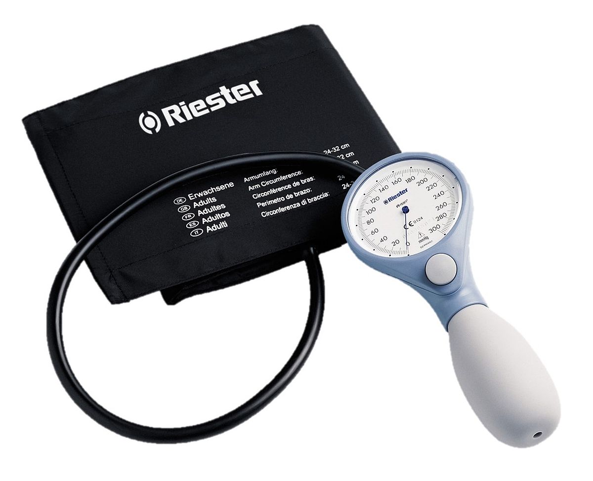 BLOOD PRESSURE MONITOR RI-SAN PALM ANEROID RIESTER GERMANY