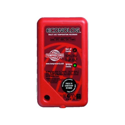 DATA LOGGER MULTI USE ECONOLOG ( TEMPERATURE IN TRANSIT ) TEMPRECORD NEW ZEALAND