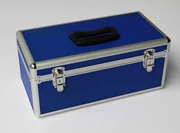 FIRST AID BOX ALUMINIUM BLUE LARGE CHINA