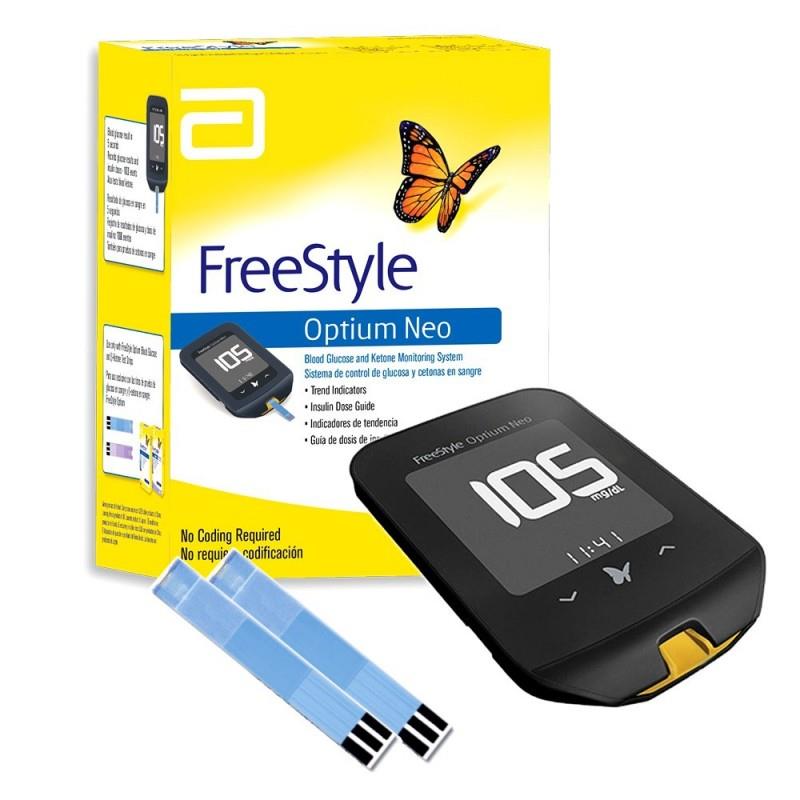 freestyle optium neo glucometer ketone meter monitor 25 test strips mymedicstore 1805 22 mymedicstore@3