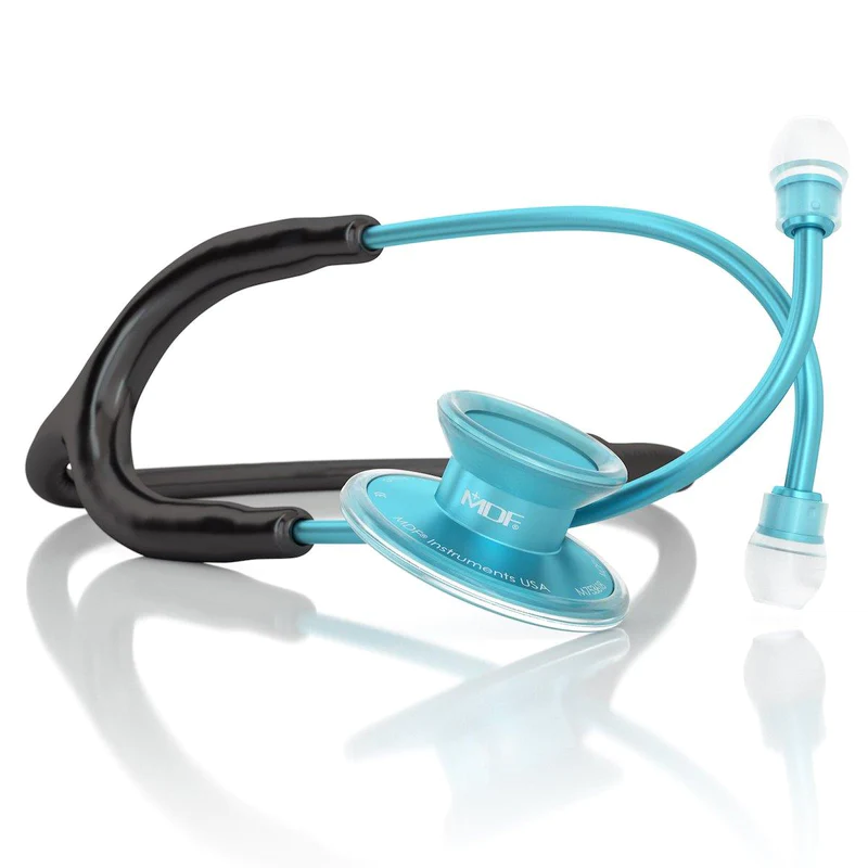 mdf stethoscope acoustica r stethoscope blackaqua 800x