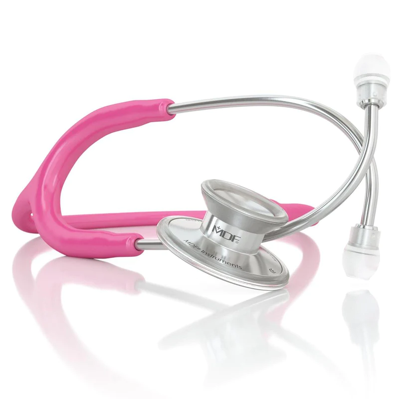 mdf stethoscope acoustica r stethoscope bright pink 1 800x