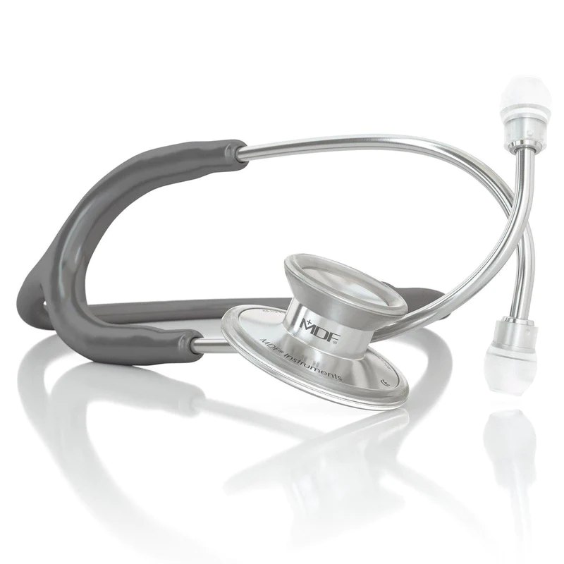 mdf stethoscope acoustica r stethoscope grey 800x