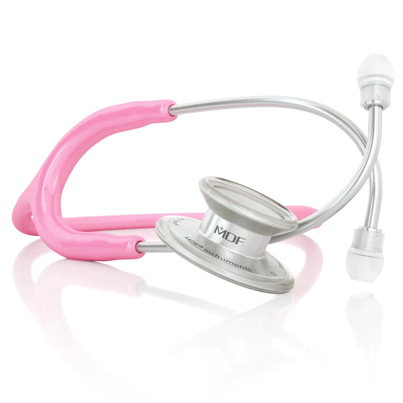 mdf stethoscope md one r adult stethoscope pink 1 800x